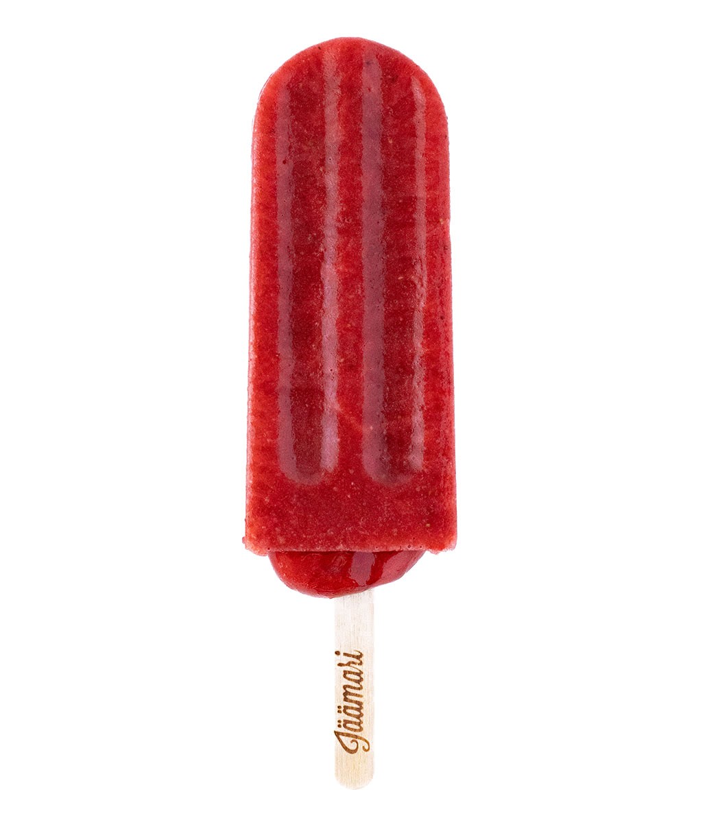 Strawberry pomegranate popsicle